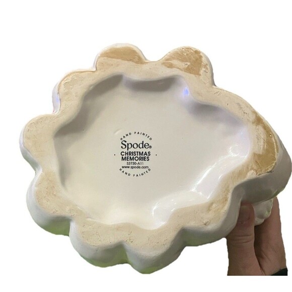 Vintage "Spode Christmas Memories" cookie jar made in England 12" Dolomite - Picture 15 of 16